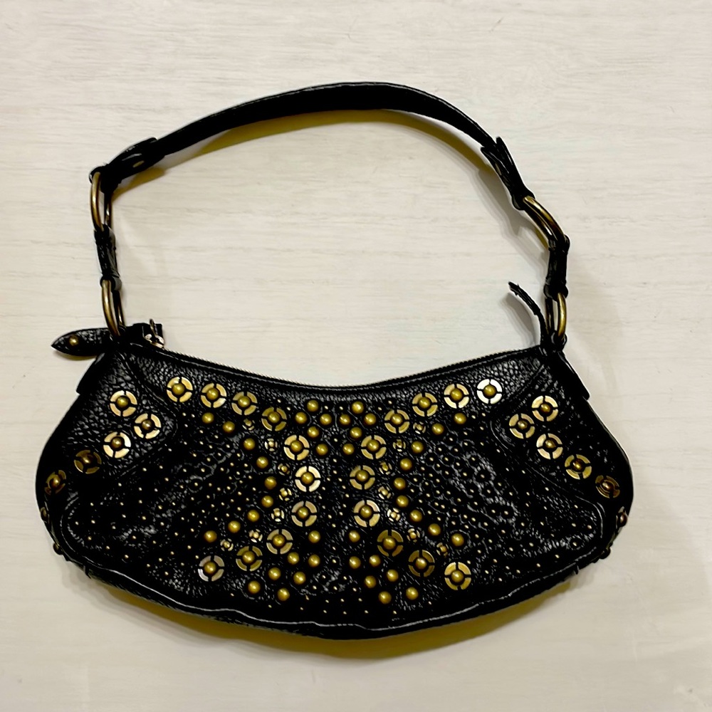 COLE HAAN Studded Black bag